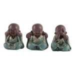 Pack 3 budas sabios verde