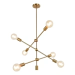 Luminaria colgante moderna 6 luces