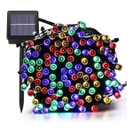 Guía guirnalda solar 200 luces led en 20 metros multicolor