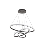 Luminaria colgante 3 anillos led
