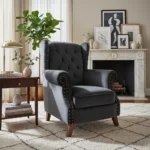 Butaca capitoneada de estilo