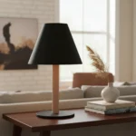 Luminaria portátil nórdica negra BI6672