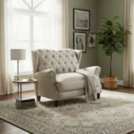 Sofá capitoneado de estilo