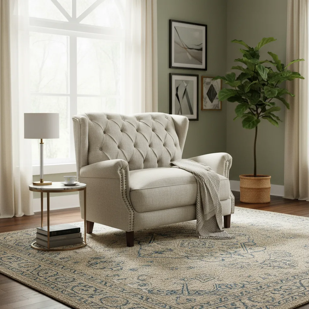 D_NQ_NP_2X_970027-MLU93270307876_092025-F Sofá capitoneado de estilo - Imagen 1