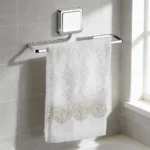 Toallero Mano Moderno Para Baño o Cocina Acero Cromo