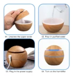 Difusor Aceites Electrico Ultrasonico Humidificador Aroma - Imagen 2