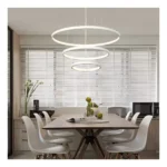 Lampara Colgante Luminaria Moderna Led Anillos Bajo Consumo
