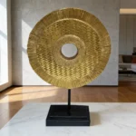 Adorno Gong Decorativo En Resina 17,5 Cm Diametro