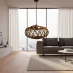 Colgante Lampara En Fibra Natural Modernas Artesanal Nova Chica