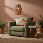 Colgante Lampara En Fibras Naturales Artesanal Dual 40x30cms