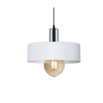 Colgante De Techo Metálico Moderno Minimalista 30cm Color Blanco