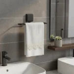 Toallero Mano Moderno Para Baño o Cocina Negro