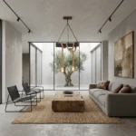 Lampara Colgante De Tronco Y Cuerda Rustico Estilo 2 Luces - Imagen 2