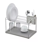 Escurridor Platos Vasos De 2 Niveles Acero