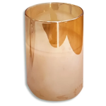 Vela Led Decorativa De Cebo Adorno Aspecto Natural Dorada 10cm