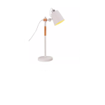 Lampara De Mesa Y Escritorio Metal Madera Ajustable Nórdico Blanco