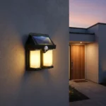 Aplique Lámpara Solar Led Con Sensor Decoración Exterior