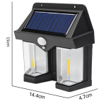 Aplique Lámpara Solar Led Con Sensor Decoración Exterior - Imagen 2