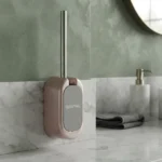 Cepillo Escobilla Inodoro Cerdas Plástico Resistente C/cajón Cobre - Imagen 2