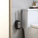 Cepillo Escobilla Inodoro Cerdas Plástico Resistente C/cajón Negro