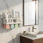 Dispensador De Pasta De Dientes Y Organizador Para Baños