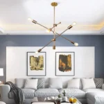 Lampara Luminaria Colgante Araña Moderna Vintage De 6 Luces