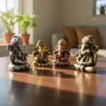 Pack 4 Adornos Ganesha Abundancia Y Removedor De Obstaculos