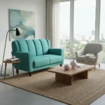 Sofá Sillón Living 135cm 2 Cuerpos Con Brazo 2 Años Garantía