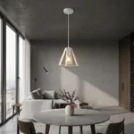 Colgante De Techo Lampara Minimalista Industrial Hierro