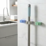 Pack 6 Gancho Organizador Escoba Cocina Baño Entrada Hogar