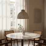 Lampara Colgante De Techo Luminaria En Bambú Moderna