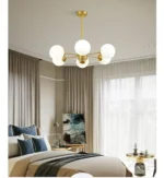 Colgante Lampara Techo 6 Tulipas De Vidrio Globos Modernos