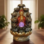 Fuente De Agua Buda Cantaros Con Luz Relajación Grande