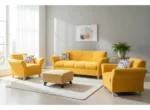 Juego Living Sofa 3 Cuerpos,2 Butacas E Isla Garantía 2 Años