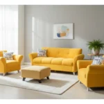 Juego Living Sofa 3 Cuerpos,2 Butacas E Isla Garantía 2 Años