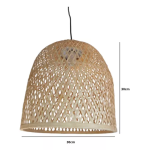 Lampara Colgante Luminaria Techo Vintage Bambú Moderno - Imagen 4