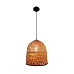 Lampara Colgante Luminaria Techo Vintage Bambú Moderno