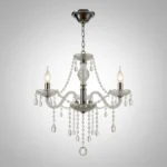 Luminaria De Techo Araña Colgante 3 Luces Caireles De Vidrio