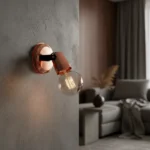 Aplique Spot Direccionable Pared Cobre Vintage Minimalista