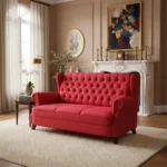 Sillón Sofá Capitoneado Elegante 3 Cuerpos 2 Años Garantia