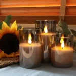 Set De 3 Velas Led Decoracion Navideñas Navidad