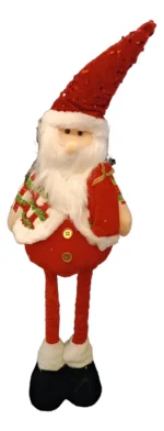 Adorno Navidad 100cm Patas Larga Motivo Navideño Con Sonido Papa Noel - Imagen 3