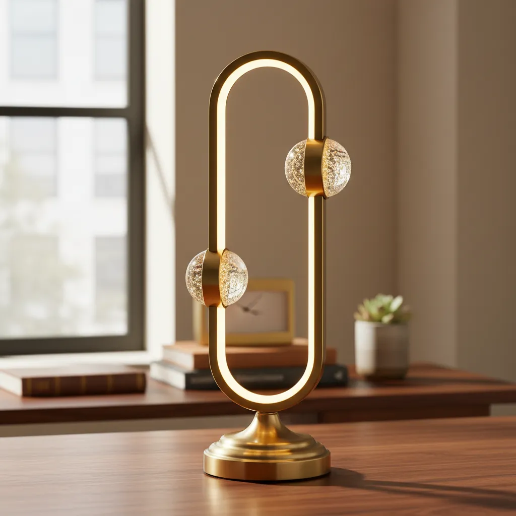 D_NQ_NP_2X_874171-MLA106722298092_022026-F Lampara Veladora Portátil Mesa Moderna Led Con Esfera Vidrio - Imagen 1