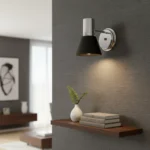 Aplique De Pared Spot Moderno Minimalista Metálico Embudo Negro