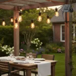 Guirnalda Led Solar 7,5mt Exterior 10 Ampolleta Luz Control