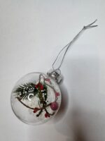 Esfera Chirimbolo 8cm Transparente Motivos Navideños - Imagen 4