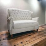 Sofa Sillon 3 Cuerpos Capitoneado Acabado Premium Con Tachas - Imagen 5