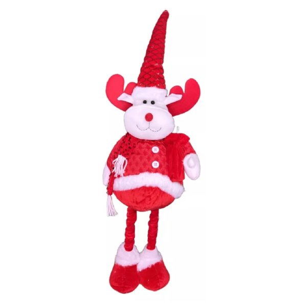 Muñeco De Navidad Grande 96cm Motivos Navideños Con Sonido Reno