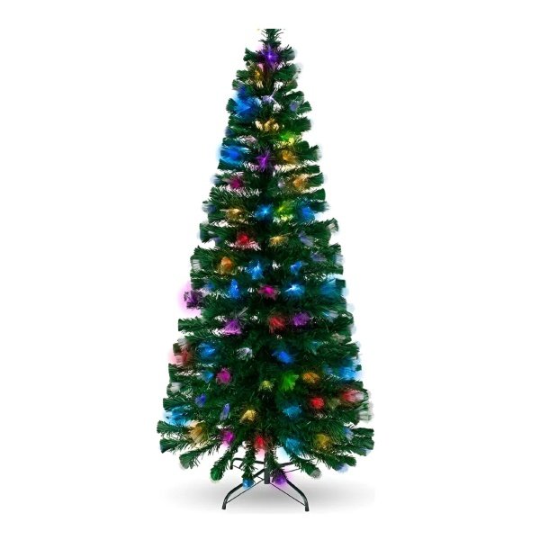 Árbol De Navidad 120 Cm Premium Fibra Óptica Multicolor