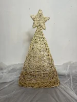 Árbol De Navidad Fibra Natural Artesanales 70cm Navideño - Imagen 2